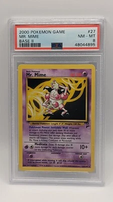 2000 Pokemon Base Set 2 Mr. Mime 27/130 PSA 8 NM - MT! - Image 1 of 2