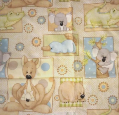 Canguro Down Under Animal Divertido Tela Pieza 20 x 8 Pulgadas Nuevo Foto 1 de 2