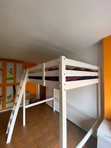 letto a soppalco ikea bianco di legno - Foto 1 di 9