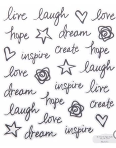 28 pegatinas inspiradoras en vivo amor esperanza garabato palabras de garabatos - Imagen 1 de 1