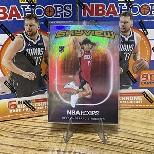 2024-25 NBA Hoops REED SHEPPARD RC Skyview HOLO FOIL SP Houston Rockets 13 - Picture 1 of 2
