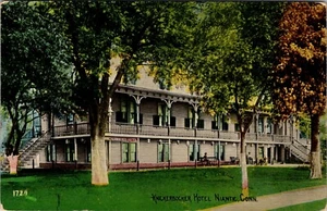 NIANTIC CONNECTICUT KNICKEBOCKER HOTEL OLD POSTCARD - Picture 1 of 2