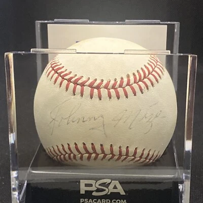 Jonny Mize Autographed Official A. L. Baseball PSA Authenticated - Image 1 of 2