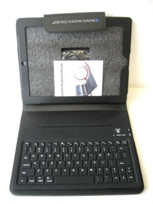 EDU IPAD 2 Tablet Case With Keyboard Bluetooth Brown Mackie College - Image 1 of 4