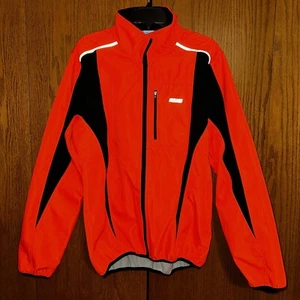 Arsuxeo Reflective Cycling Jacket Orange Thermal Soft Men’s 3XL Waterproof - Picture 1 of 5