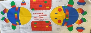 Edredón vintage de rimas arco iris panel de tela de coser corte vacío Humpty Dumpty - Imagen 1 de 6