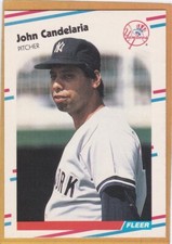 1988 FLEER UPDATE BASEBALL JOHN CANDELARIA #U-46 YANKEES NMMT *A14086