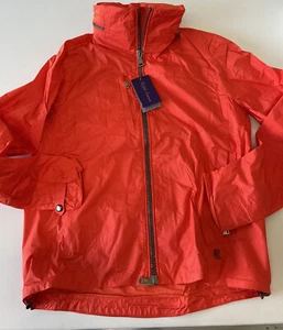 NWT. Ralph Lauren Purple Label Hooded Rain Jacket/Windbreaker. orange. XS - Picture 1 of 12