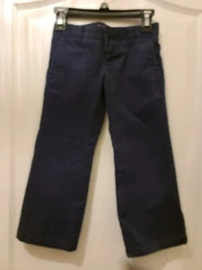 Girls Blue Uniform Bootcut Leg Pants Sz 4 - Picture 1 of 5