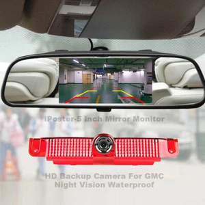 5" Car Rear View Mirror Monitor Auto HD Backup Reversing Camera For GMC Savana - Picture 1 of 12