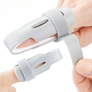 1X Férulas para dedos Férula para dedos rotos, dedos de mazo, soporte de plástico - Imagen 1 de 10