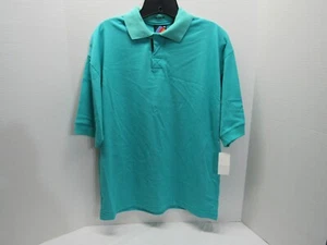 Vintage Hobie 80s 90s Beach Polo Shirt Surf Skate Mens Size M Teal NOS - Picture 1 of 4