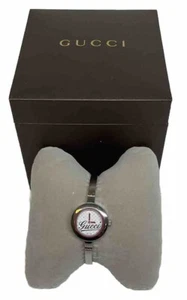 Gucci Silver 105 YA105528 Series Grande Quartz Ladies Watch w/ Box Working HM305 - Picture 1 of 13