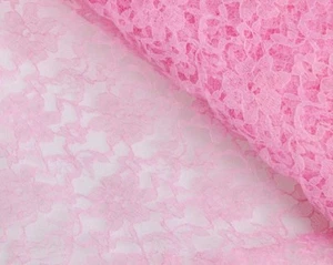 Tela de encaje suave floral 54"/138 cm de ancho tela de vestido y boda vendedor del Reino Unido - Imagen 1 de 27
