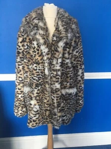 Leopard Skin Jacket - Faux Fur - Size S - IL2L - Picture 1 of 4