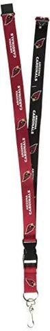 NFL Arizona Cardinals Two-Tone Lanyards, Red/Black, One Size Cover