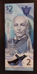 Ile Barbade billet de 2 dollars de 2022 Neuf ( UNC ) - Foto 1 di 2