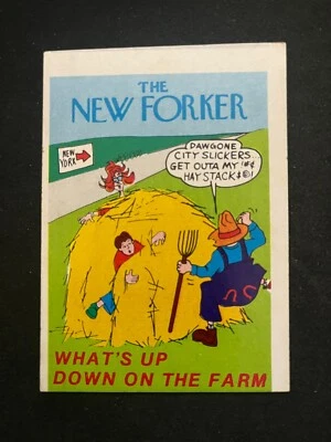 Fleer Crazy Covers Series #1 1974 pegatina nueva Forker Ex Foto 1 de 2