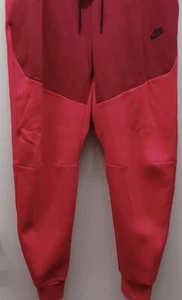 Nike Sportswear Tech Fleece Pants Berry Red SZ SMALL Men's CU4495-643 Brand New - Picture 1 of 6