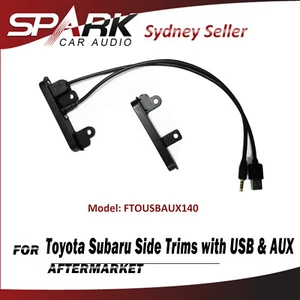 SP 2 DIN Side Trims Bracket Facia Dash W USB & AUX For Toyota RAV4 Tundra Tarago - Picture 1 of 1