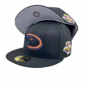 Arizona Diamondback 2001 World Series hat New Era 59fifty fitted black cap - Picture 1 of 8