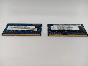 Lot of (2) NANYA 1GB 1Rx16 PC3-10600S-9-10-C1 1333 204pin Laptop Ram Memory - Picture 1 of 2