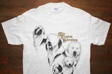 Old English Sheepdog / Dog Dogs Pets / Laura Rogers Art / White T-Shirt Size M