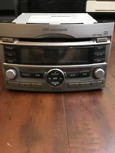2011 SUBARU RADIO AM/FM/CD/AUX/SAT 6 CD Changer Untested 86201AJ60A PE605U6 Oem - Bild 1 von 9