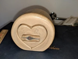 CAJA JOYERO CABEZA DE COLECCIÓN DÍA DE SAN VALENTÍN CORAZÓN DE MADERA CABAÑA DECORACIÓN BELLEZA - Imagen 1 de 6