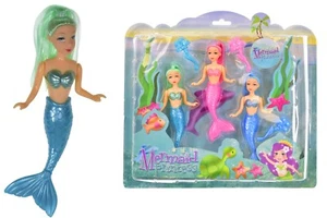 Muñeca Sirena Princesa Juego de 3 Niñas Juguetes Juguete Tiempo Diversión Niños Regalo Niños Juguete - Imagen 1 de 4