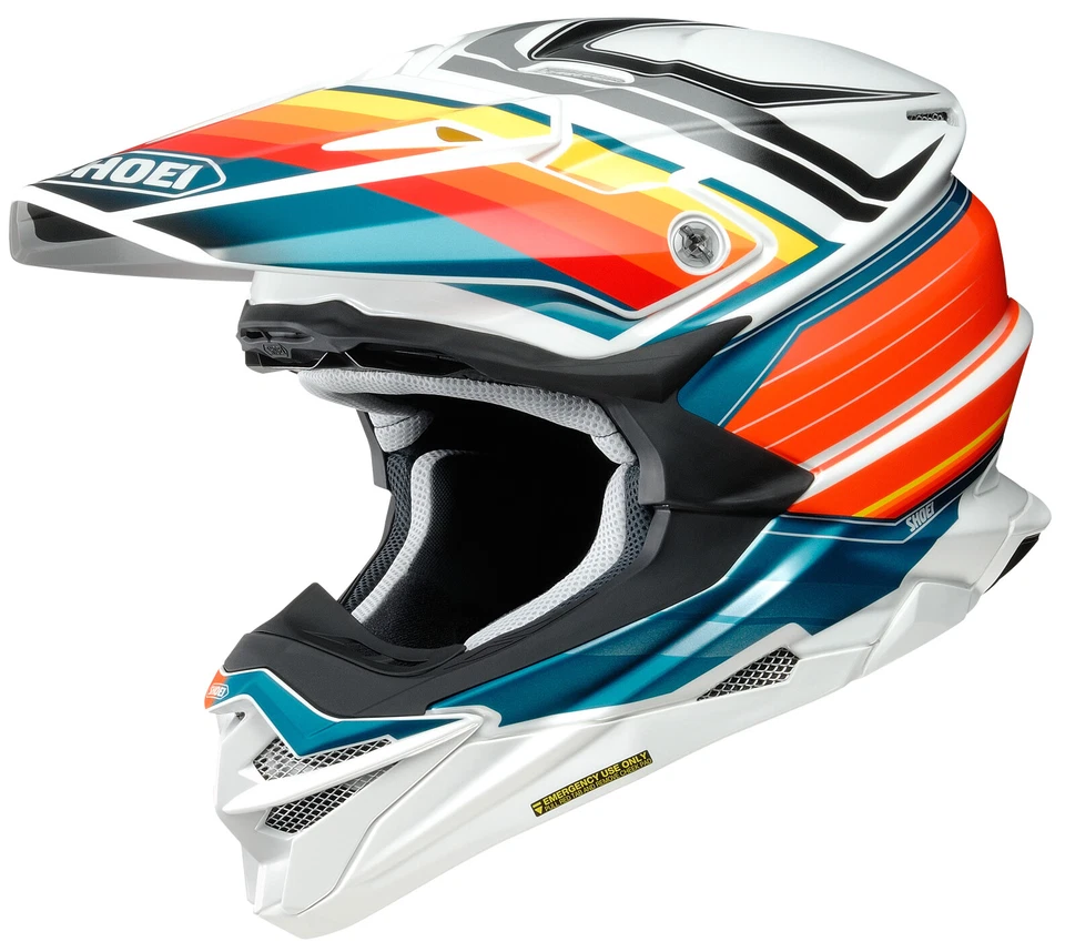 Shoei VFX-EVO Pinnacle MX Off Road Helmet Red/Blue/Orange ALL SIZES NEW - Image 1 of 1