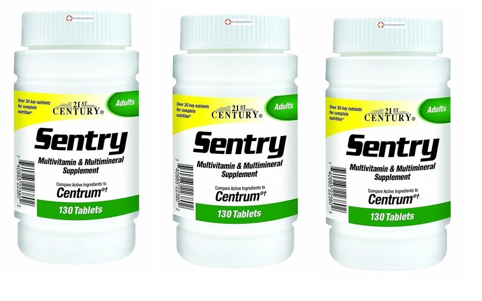 Comprimidos centinela siglo XXI 130 unidades multivitamínicos X 3 paquetes Foto 1 de 1