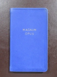 Magnum Opus Notizbuch persönliche Tasche Leder 144 linierte Seiten Hayden 3x5" blau - Bild 1 von 9