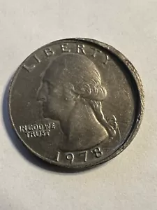 1978 Washington Quarter with Peculiar Error *Nice Error Coin* - Picture 1 of 10