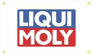 LIQUIMOLY Garage Wall Car Truck Racing Show Auto Banner Sign Flag - Picture 1 of 8