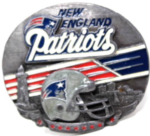 NFL New England Patriots Football 1993 Siskiyou Belt Buckle 498/10000 #D16 Cover