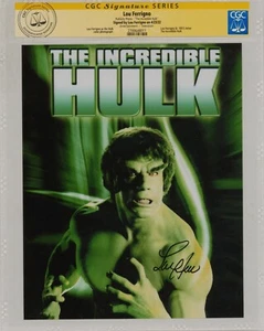 Lou Ferrigno SIGNED CGC SS Color Publicity Photo ~ The Incredible Hulk TV Series - Picture 1 of 2