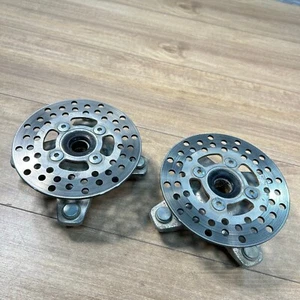 2018 09-24 Yamaha YFZ450R YFZ 450 R / OEM Nice FRONT WHEEL HUBS & BRAKE ROTORS - Bild 1 von 7
