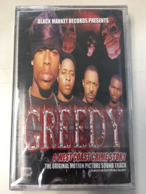 Various ‎– Greedy: A West Coast Crime Story CS / CASSETTE TAPE (New/Sealed) 2001 - Image 1 of 2