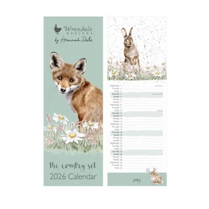 Wrendale Designs The Country Set Slim Line Calendar 2026 - Picture 1 of 2