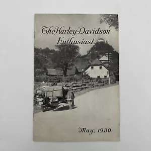 The Harley Davidson Enthusiast Magazine Maggio 1930 - Originale - Foto 1 di 10