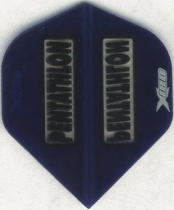 Blue PENTATHLON Dart Flights: 180 Microns Thick: 3 per set - Picture 1 of 4