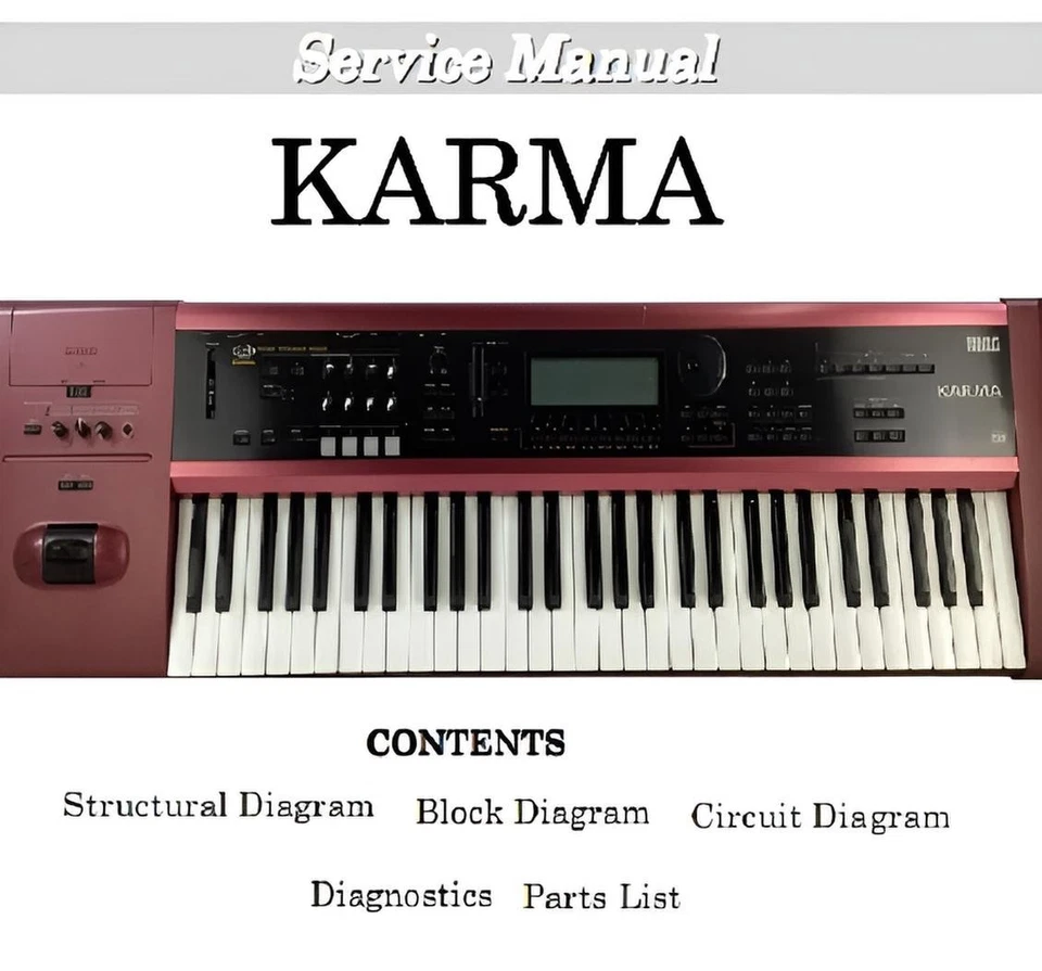 Korg Karma Service Manual Repair - Image 1 of 1