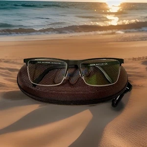 Maui Jim Frames MJO-2100-02MG Black/Gunmetal Metal Eyeglasses 58-17-145 & CASE - Picture 1 of 17