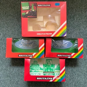 Vintage Britains Farm 9530 9535 9523 Tractor EMPTY BOX Job Lot x4 Toy Models - Picture 1 of 8