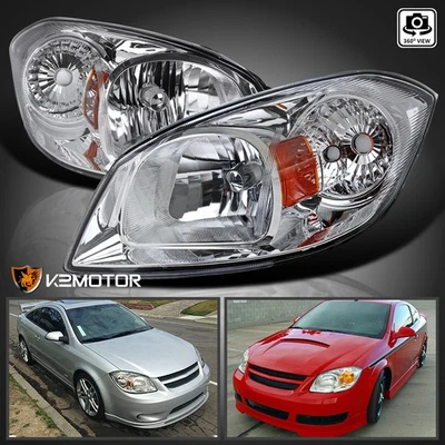 Fits 2005-2010 Chevy Cobalt 07-09 Pontiac G5 05-06 Pursuit Headlights Assembly - Imagem 1 de 4