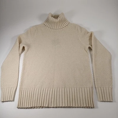 Женский свитер с водолазкой из переработанного кашемира Patagonia цвет слоновой кости маленький  - Изображение 1 из 4