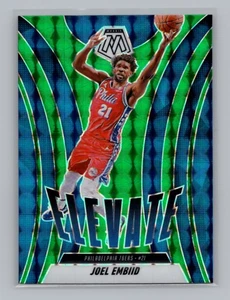 2024-25 Mosaic NBA #23 Joel Embiid Elevate Green Mosaic Philadelphia 76ers - Picture 1 of 2