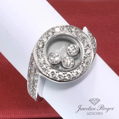 Chopard Ring Happy Diamonds Weissgold 750 Diamanten 1,31 ct. Größe 53 Gold - Bild 1 von 4