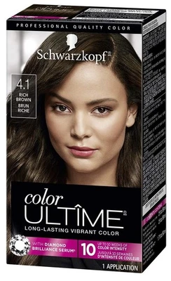 1件装Schwarzkopf彩色Ultime染发膏4.1浓棕色已停产 — 第 1/2 张图片
